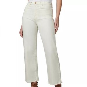 Joes Jeans The Blake High Rise Wide Leg Cropped Milk Off White/Cream 27